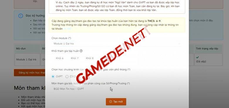 cach dang nhap tap huan boi duong giao vien 15 Gamede.net - Trang thông tin Game Nhanh