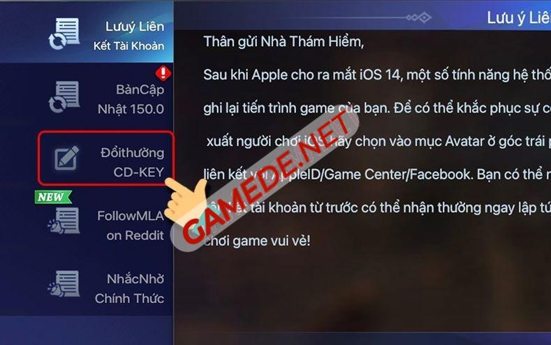 code mobile legends adventure viet nam 4 gamede net 1 Gamede.net - Trang thông tin Game Nhanh