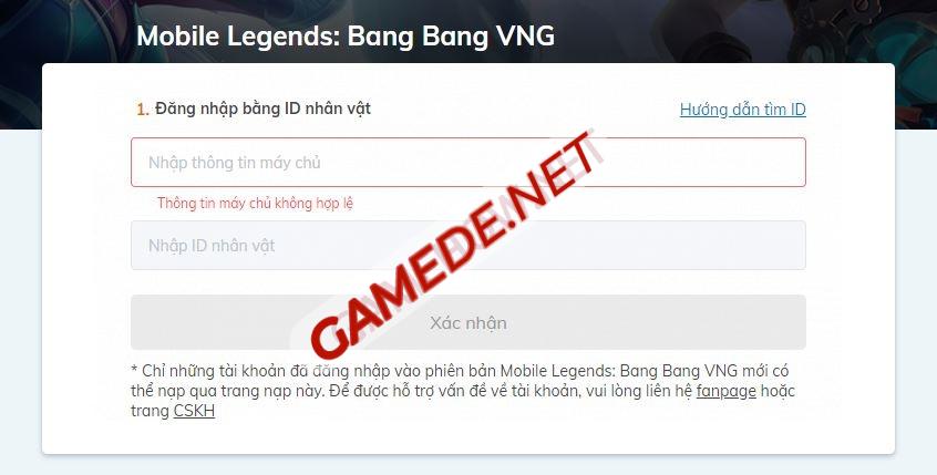nap the mobile legends bang bang 1 gamede net 1 Gamede.net - Trang thông tin Game Nhanh
